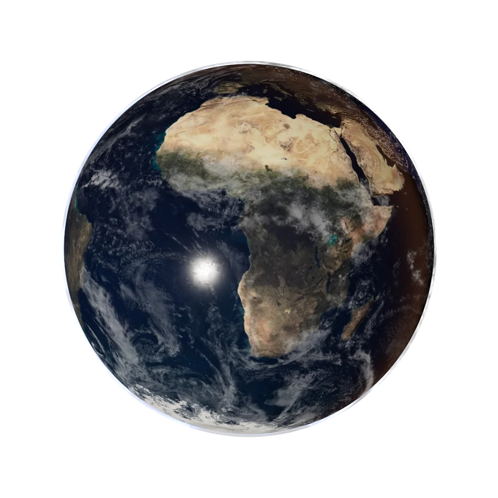 Earth from the Astro Precise engine
