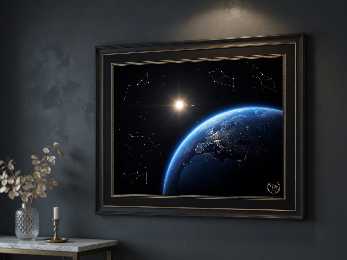Framed Moment sky print on a gallery wall — example lifestyle render