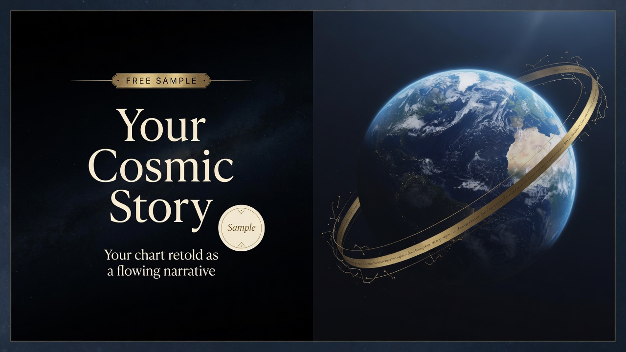 Your Cosmic Story — personalised narrative product hero